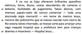 Acerca das ideias e dos aspectos linguísticos do texto julg