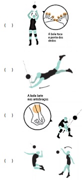 1. O voleibol é um esporte praticado entre duas equipes numa