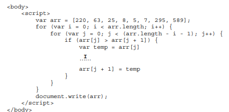 Curso de Programação C  Algoritmo de Ordenação BUBBLE SORT